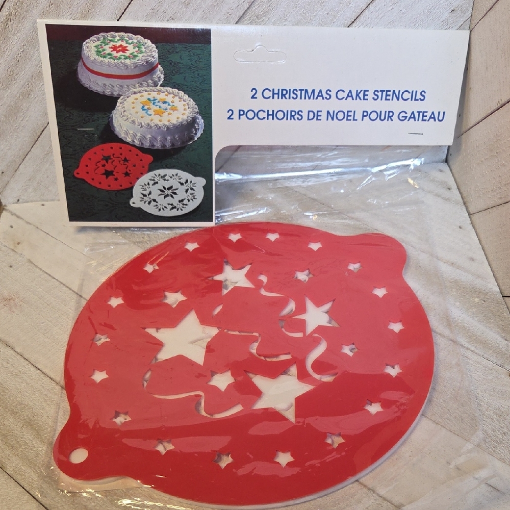 NWT Regal Greetings & Gifts Vintage Cake Decorating Christmas Cake  Stencils